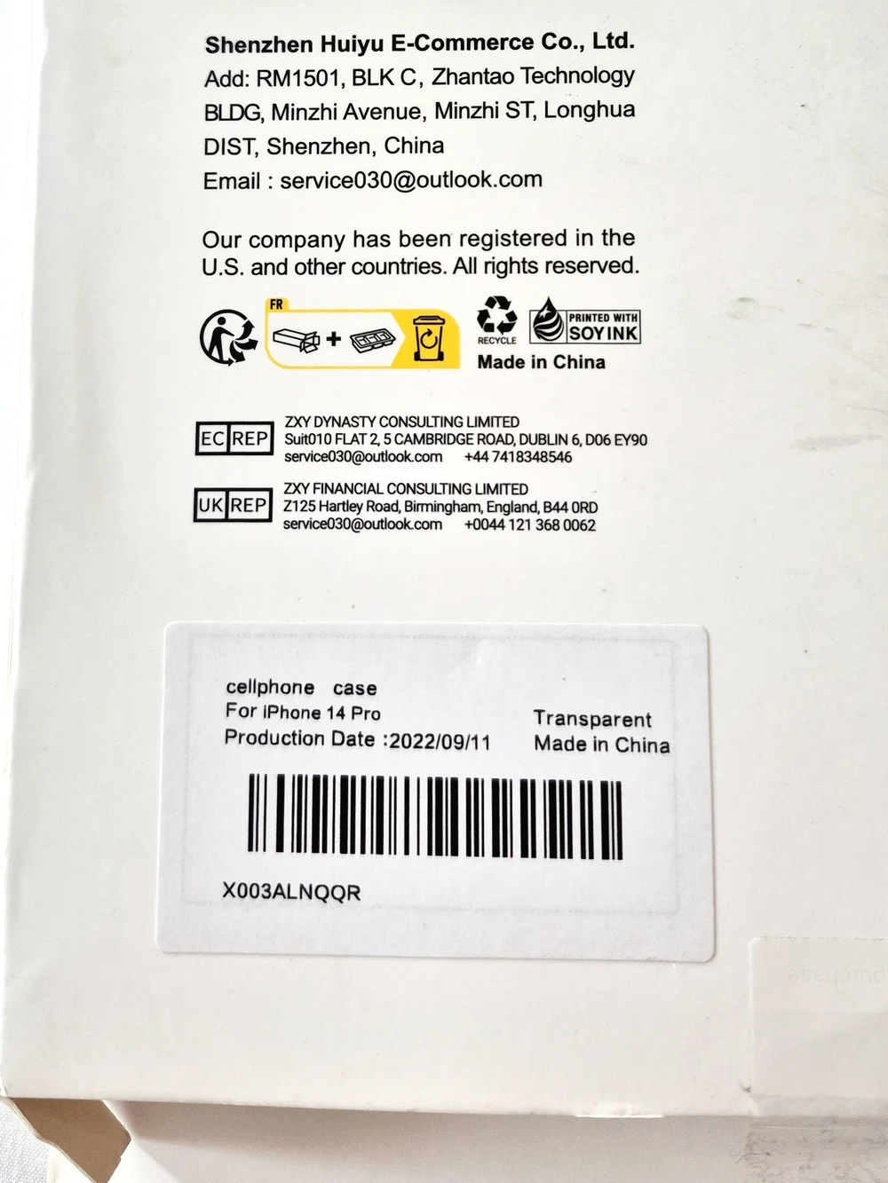 Clear Case For iPhone 14 Pro With 2 Screen Protector Installation Kit